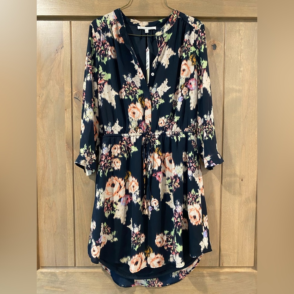 Daniel Rainn Black Floral Dress